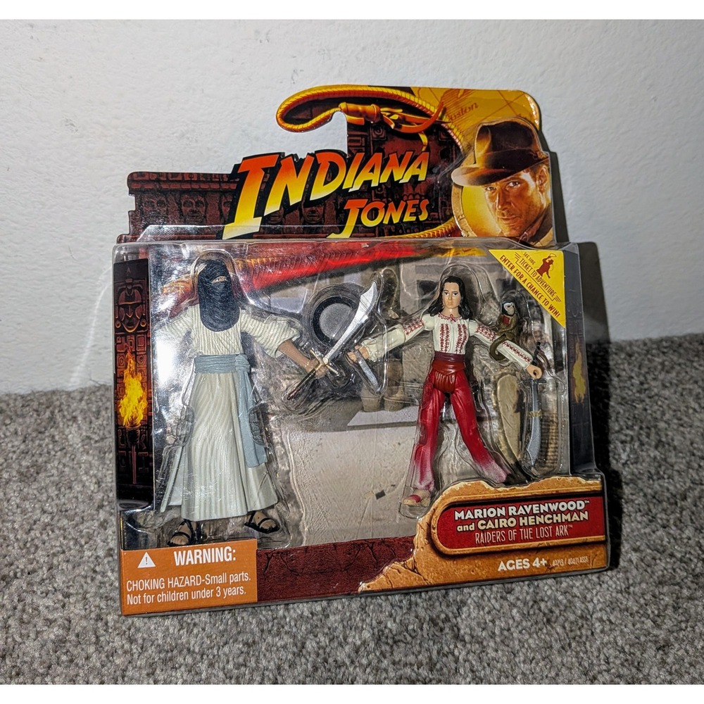 Indiana Jones Marion Ravenwood Cairo Henchman Raiders of the Lost Ark Figures